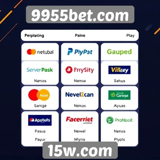 Opções de pagamento disponíveis em 9955bet.com