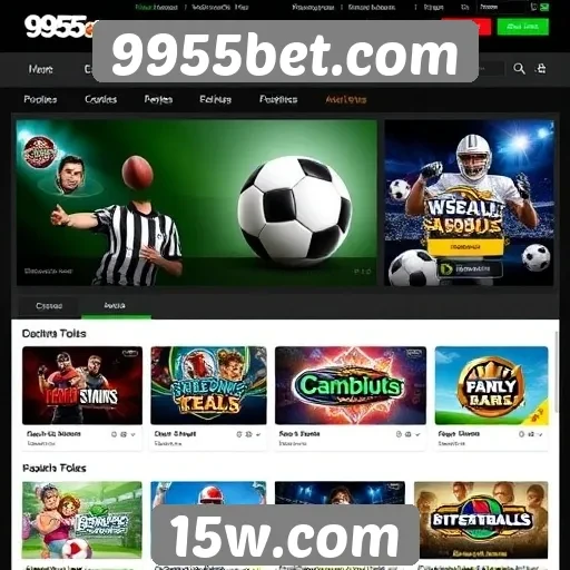 Variedade de jogos disponíveis na 9955bet.com